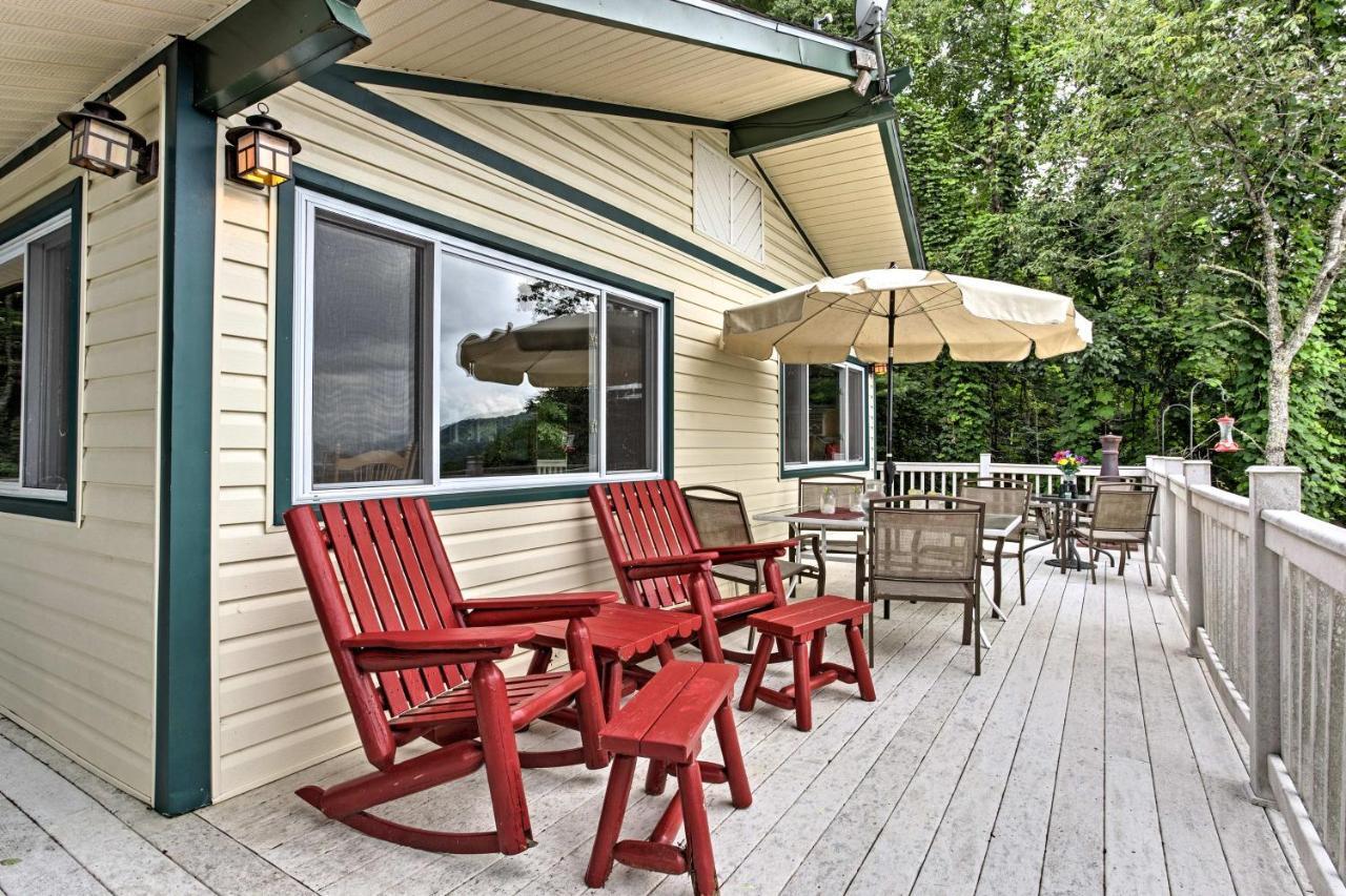 Secluded Mountain Home With Stunning Views And Deck! Bryson City Kültér fotó