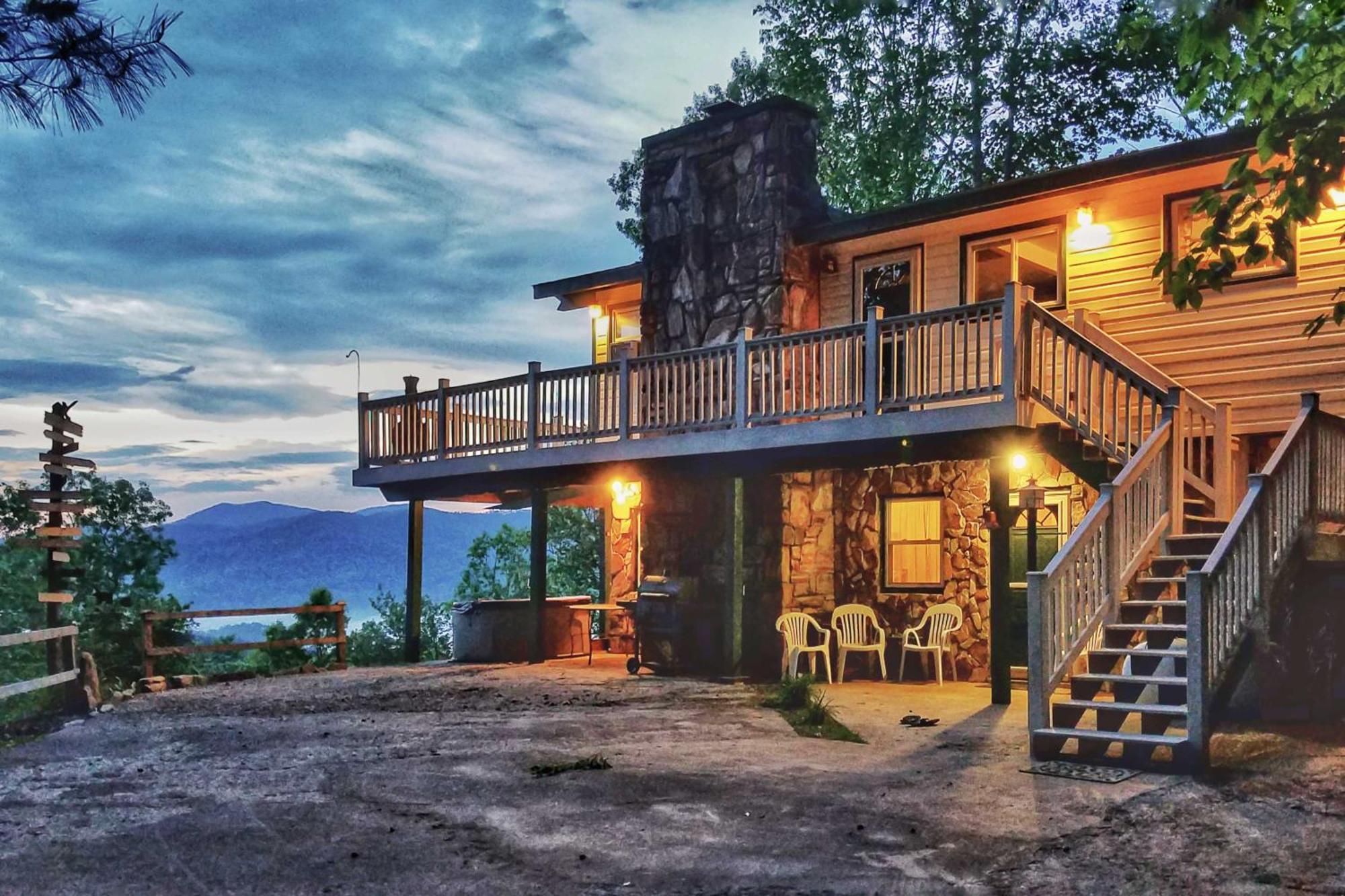 Secluded Mountain Home With Stunning Views And Deck! Bryson City Kültér fotó