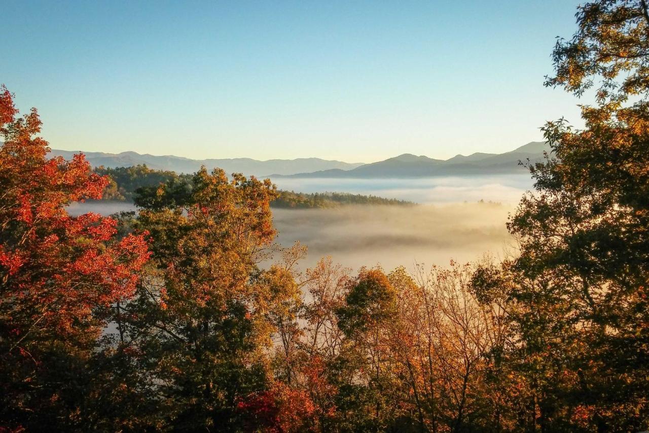 Secluded Mountain Home With Stunning Views And Deck! Bryson City Kültér fotó