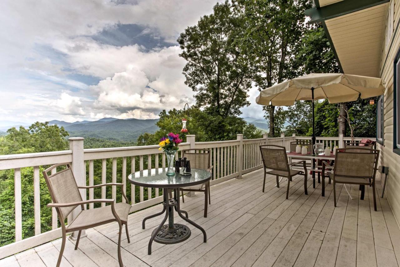 Secluded Mountain Home With Stunning Views And Deck! Bryson City Kültér fotó